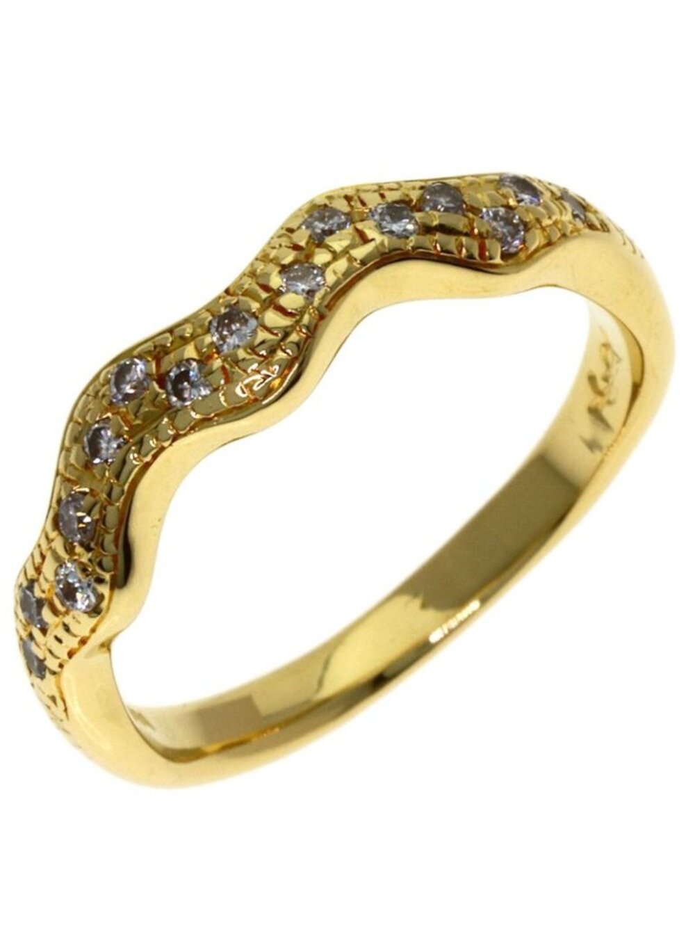 ★SOLD★ Saint Laurent Yves Diamond Ring 18k Yellow Gold - Picture 2 of 10